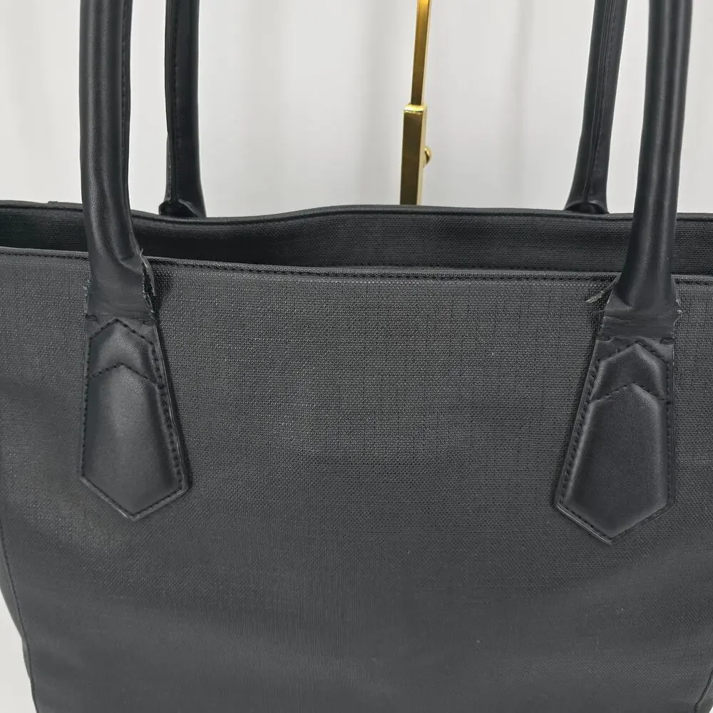 Dagne Dover Signature Tote‎ Classic Onyx Black Laptop Work Bag